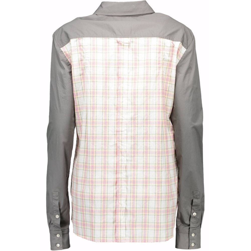 Grigio Cotton Women's Shirt - ventzia