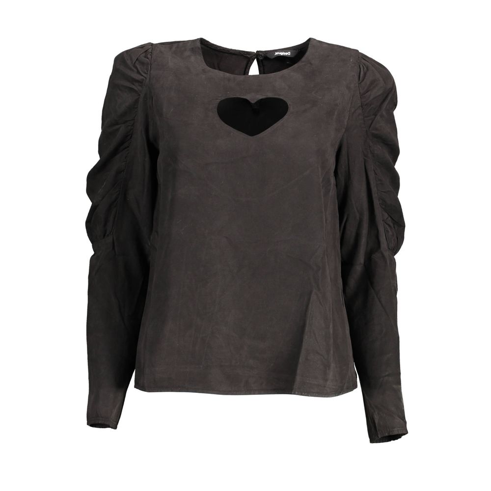 Black Lyocell Women Shirt - ventzia