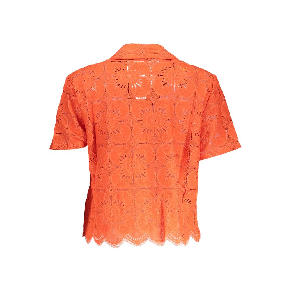 Arancione Poliammide Womens Shirt - ventzia