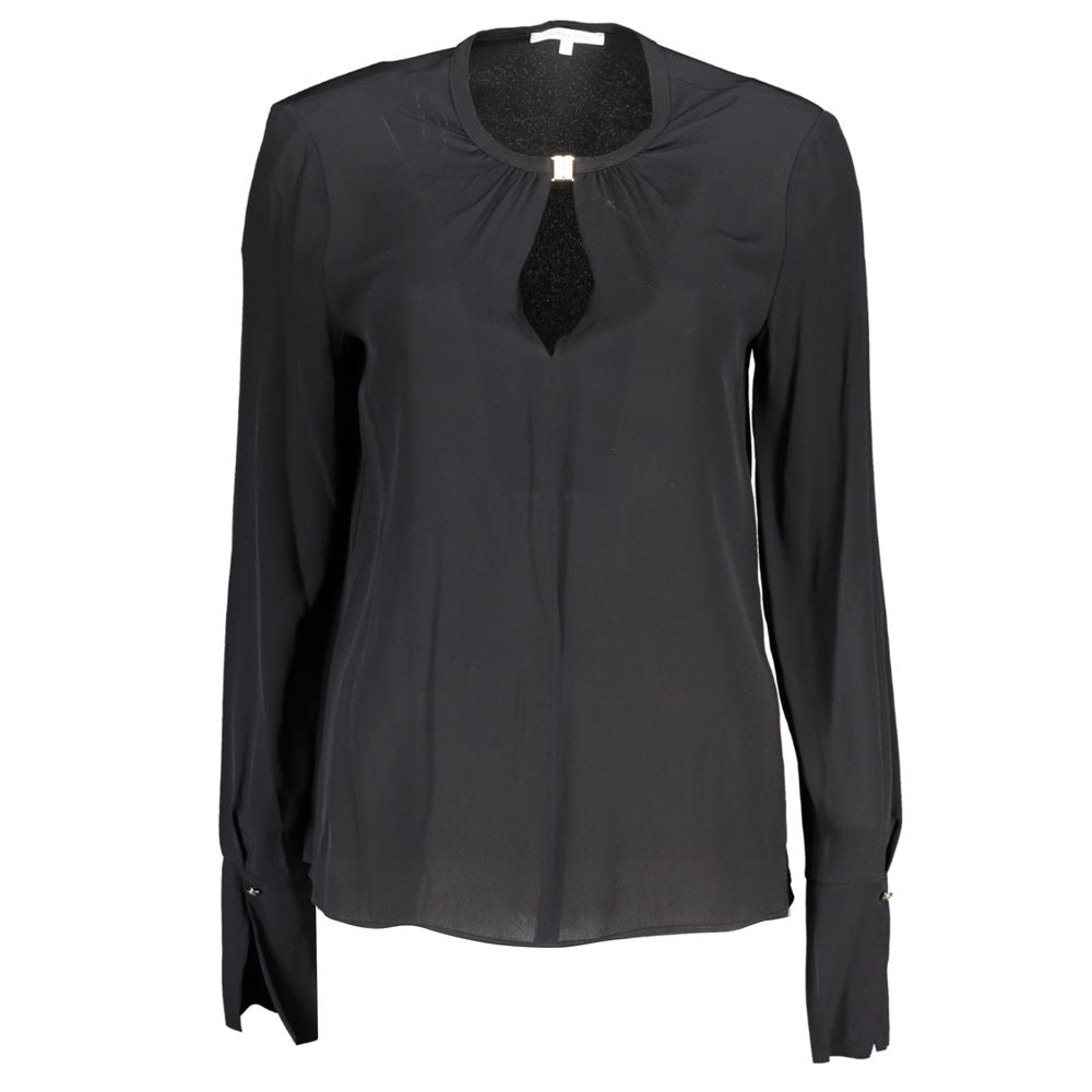 Black Viscose Shirt - ventzia
