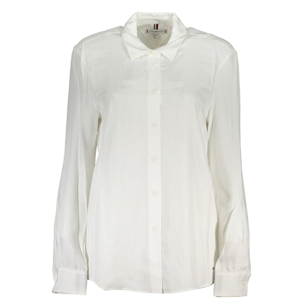 Bianco Viscose Women Shirt - ventzia