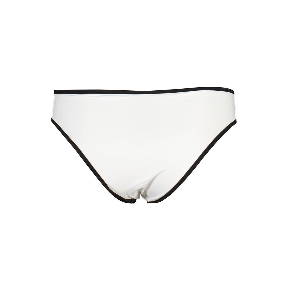 White Polyamide Women Swim Brief - ventzia