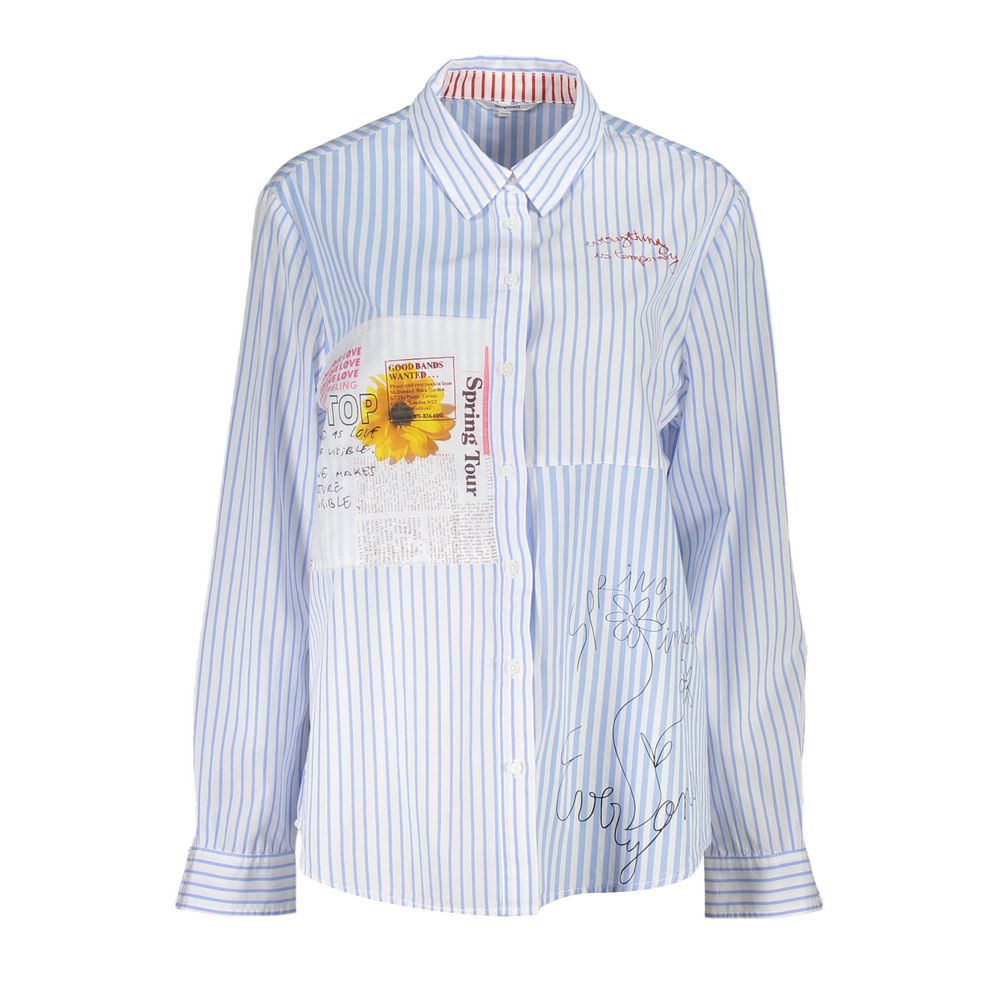 Azzurro Viscosa Woman Shirt - ventzia