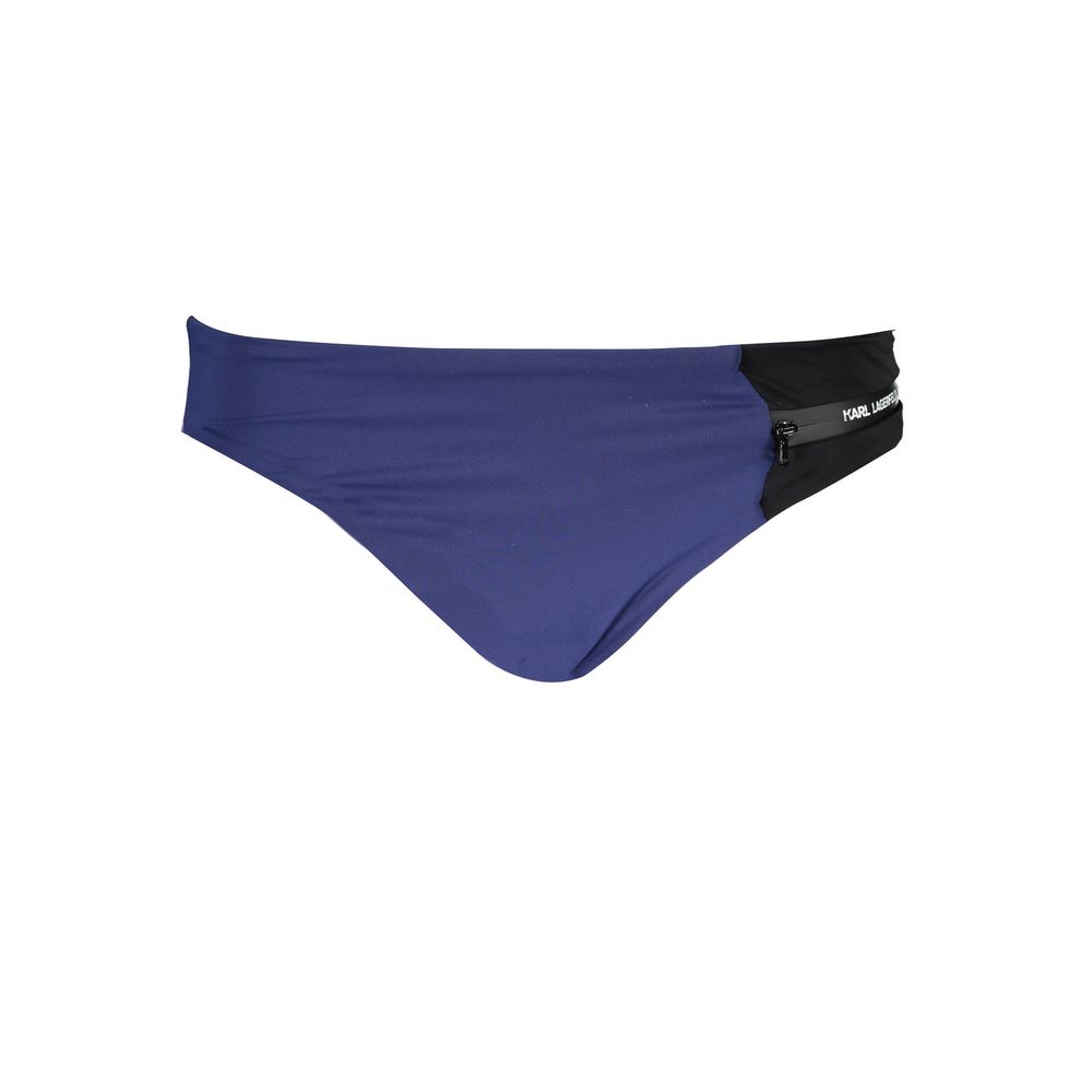Blue Polyamide Women Swim Brief - ventzia