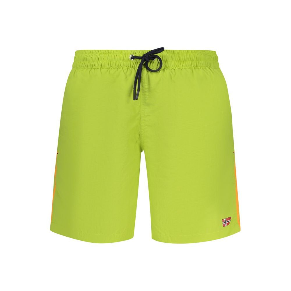 Verde Poliammide Men's Swim Boxer - ventzia