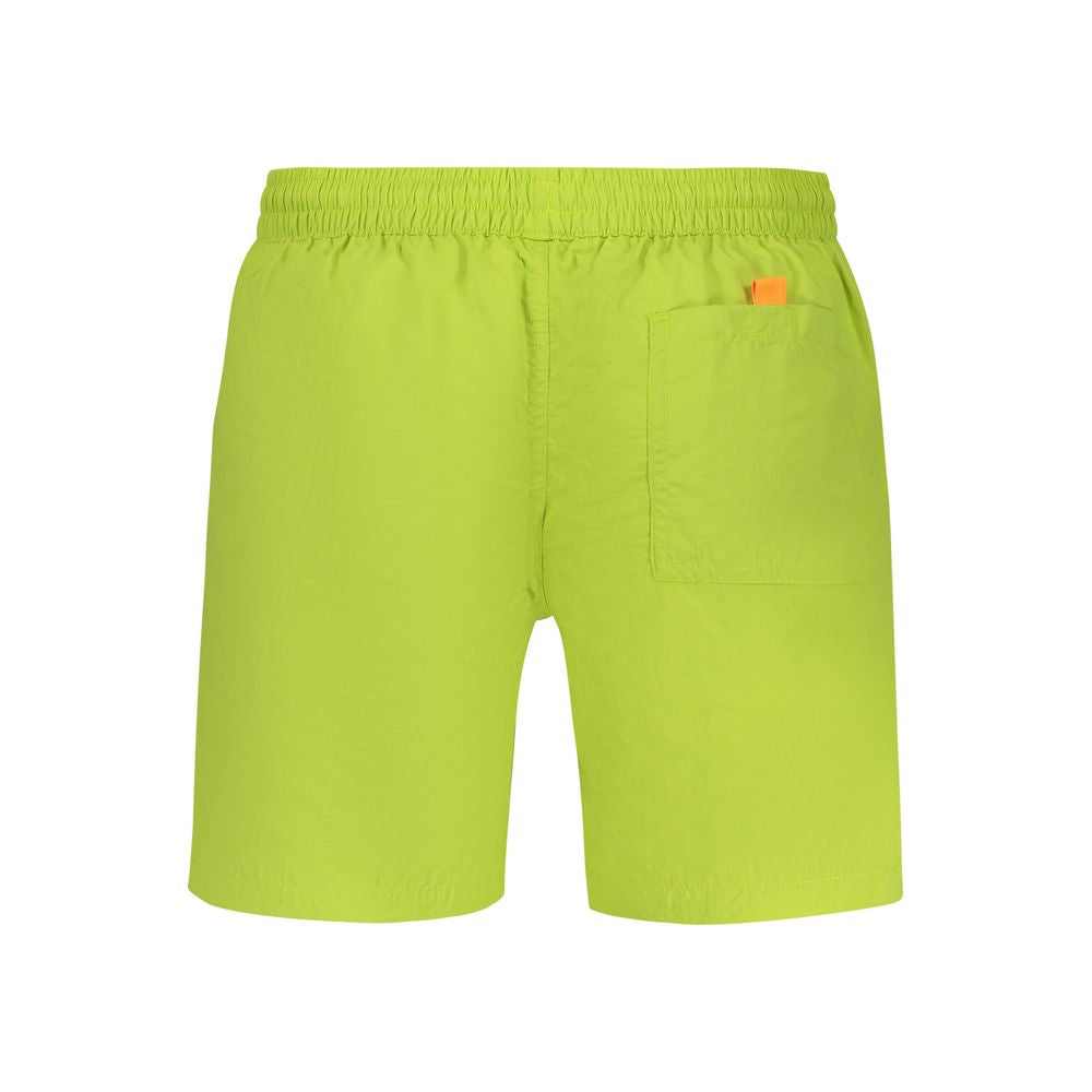 Verde Poliammide Men's Swim Boxer - ventzia