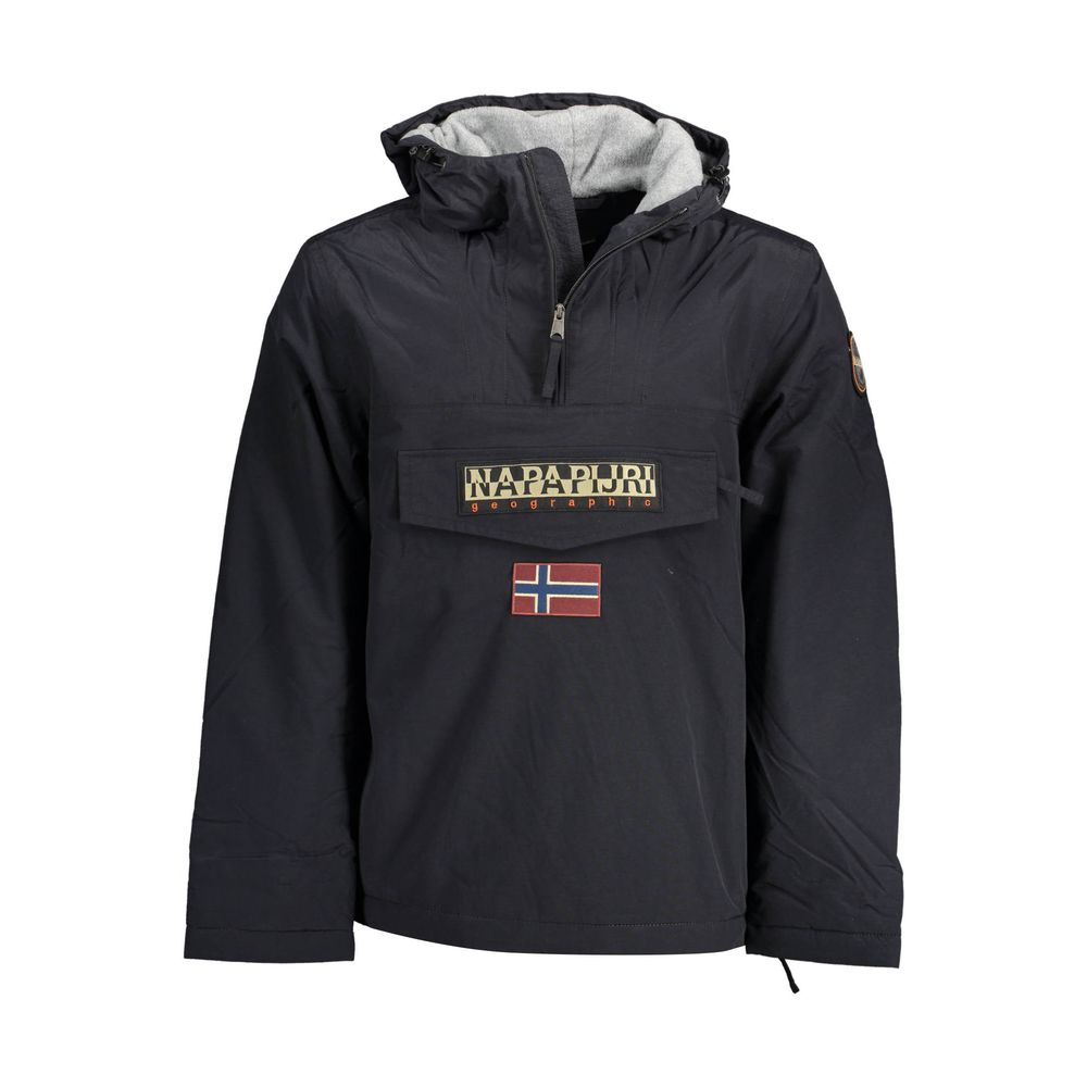 Black Polyamide Men's Jacket - ventzia