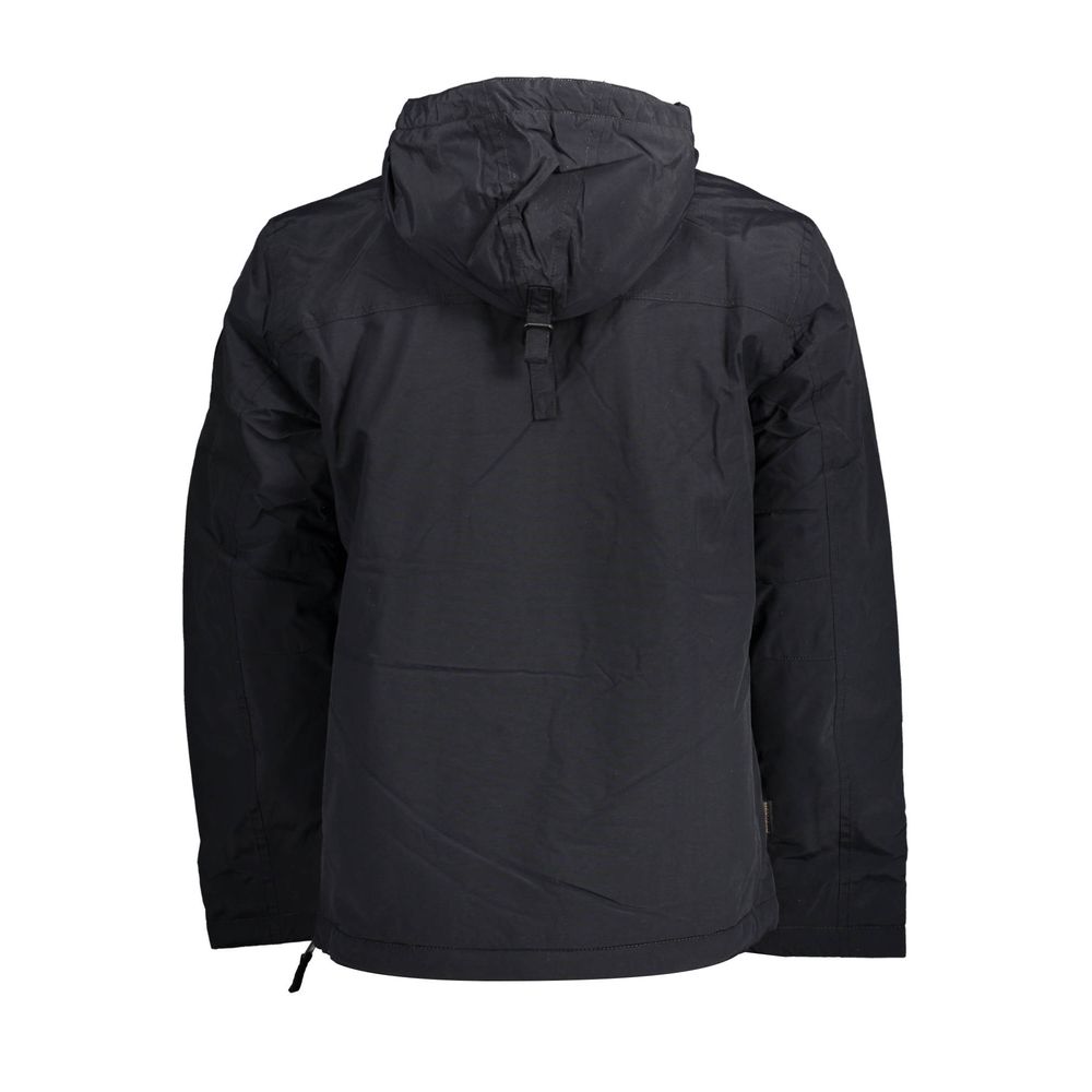 Black Polyamide Men's Jacket - ventzia
