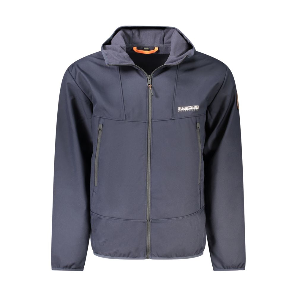 Blu Polyester Men's Jacket - ventzia