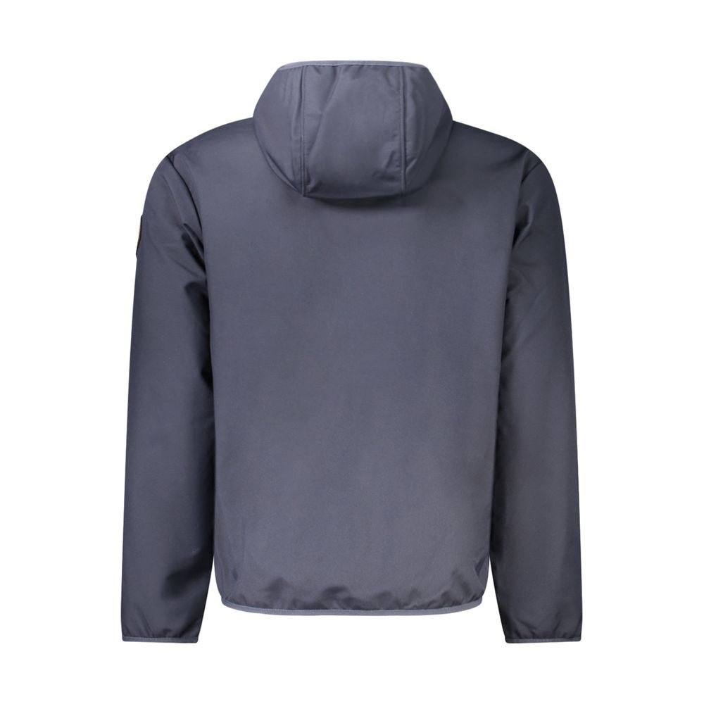 Blue Polyester Jackets & Coat