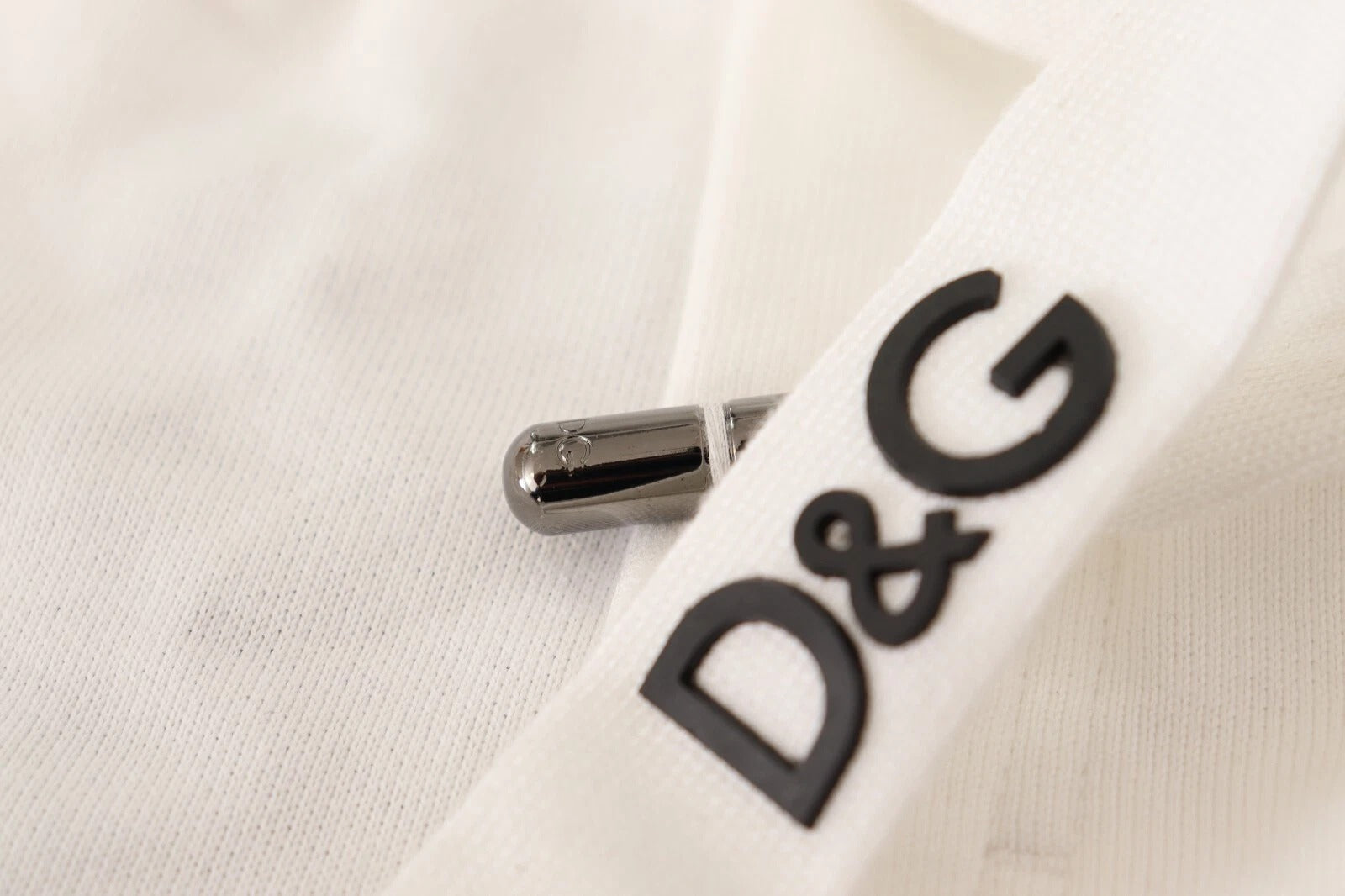 White Cotton Logo Patch Sweatpants Jogging Pants - ventzia
