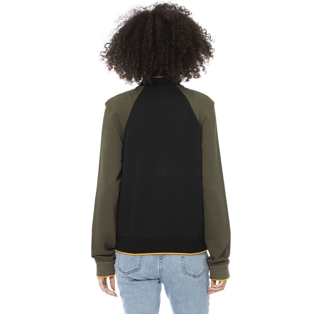 Black Cotton Women Sweater - ventzia
