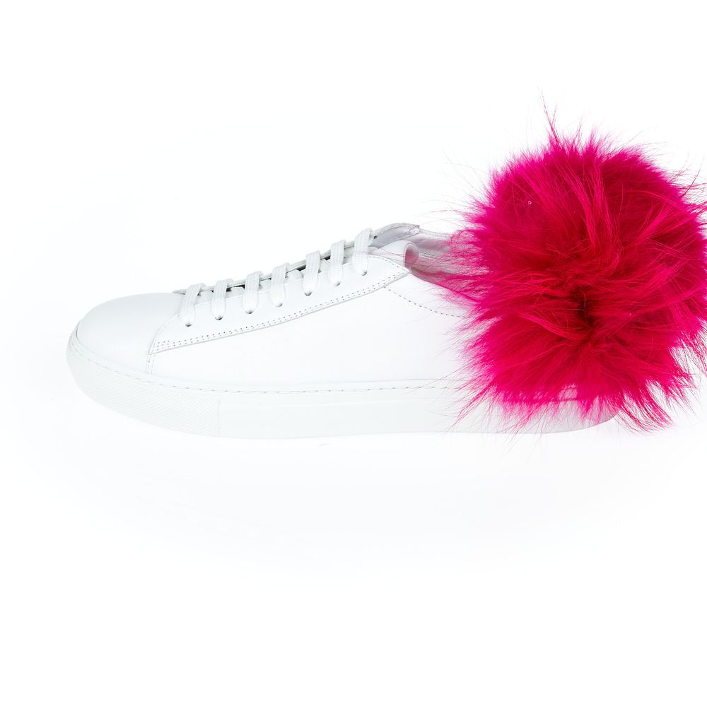 White Lamb Leather Women Sneaker - ventzia