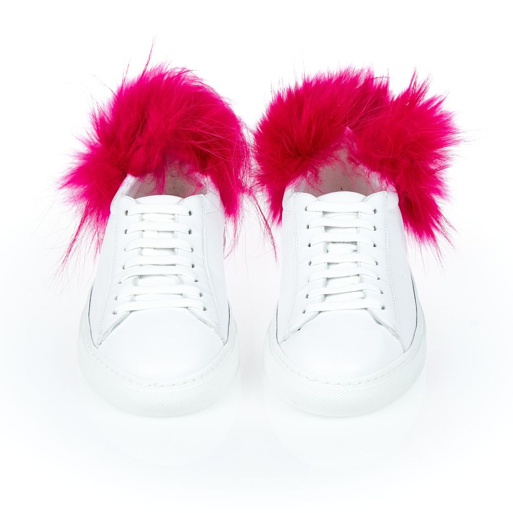 White Lamb Leather Women Sneaker - ventzia