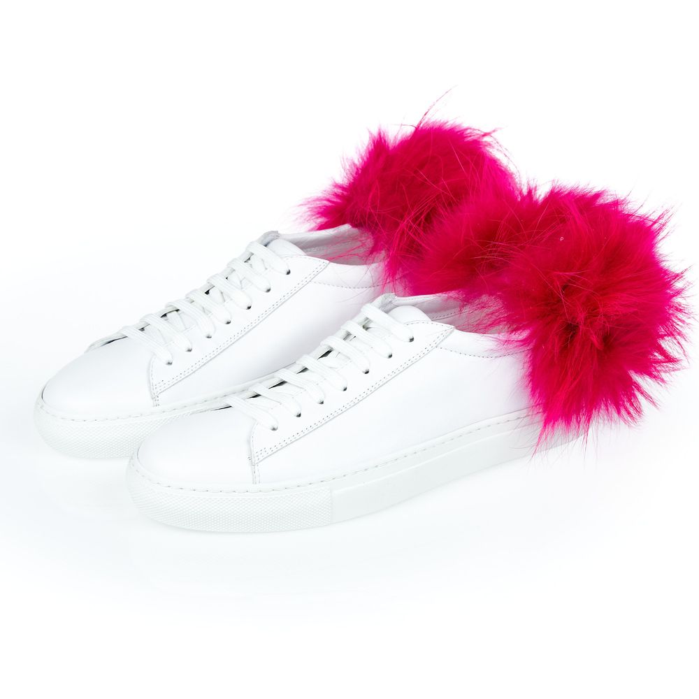 White Lamb Leather Women Sneaker - ventzia