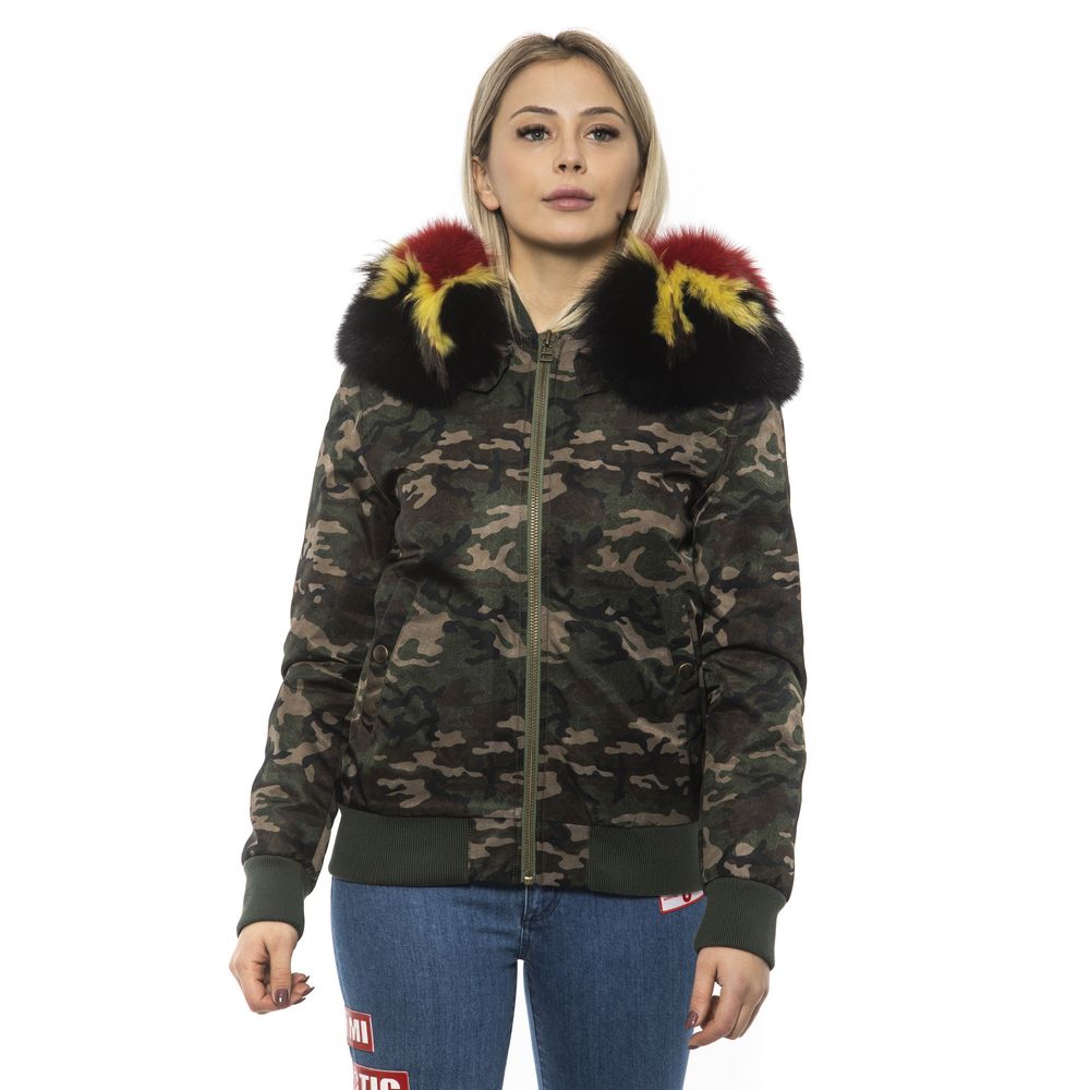 Army Polyamide Women Bomber Jacket - ventzia