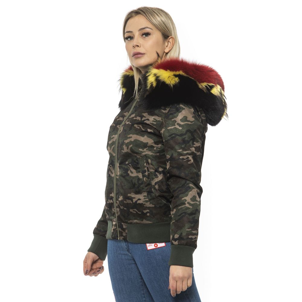 Army Polyamide Women Bomber Jacket - ventzia