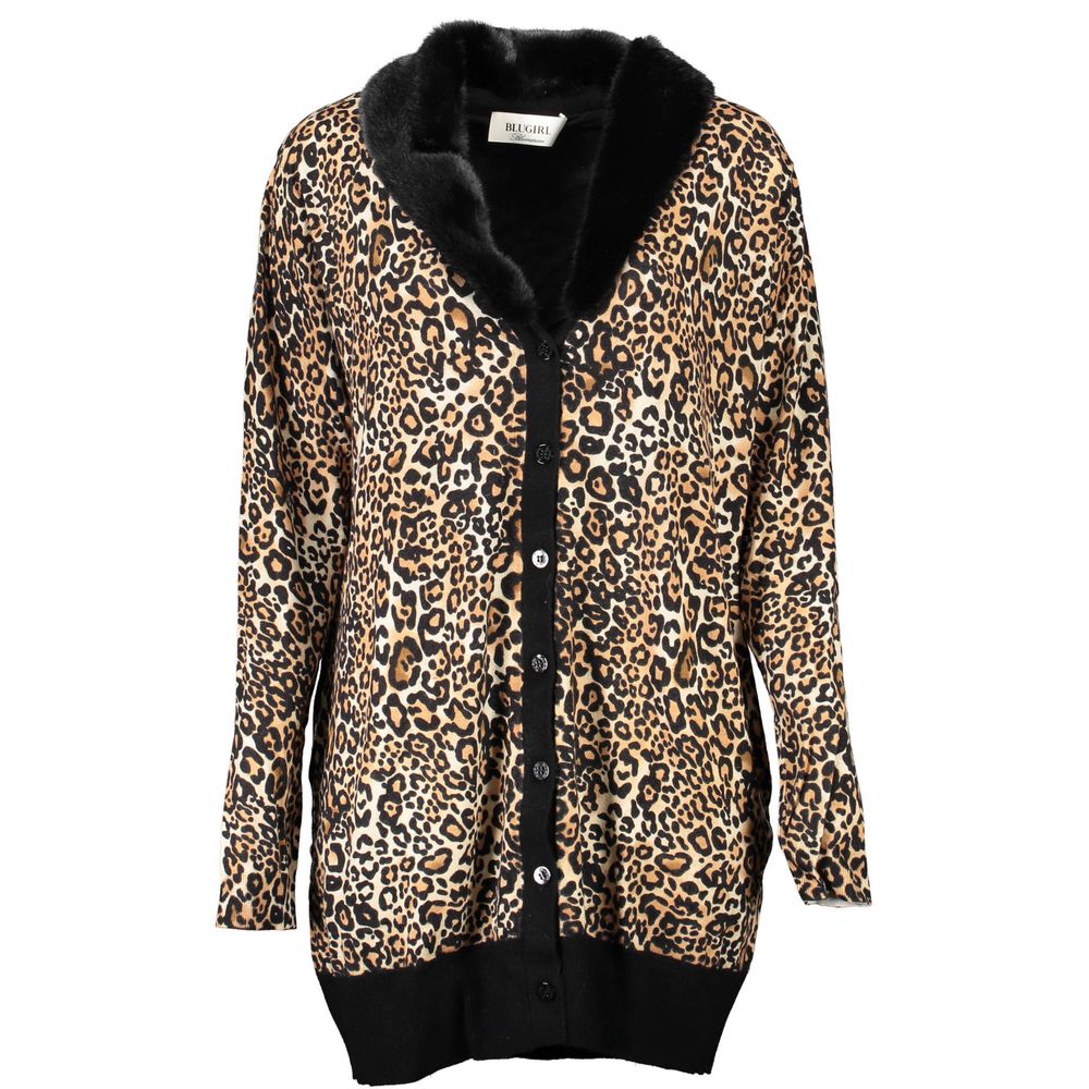 Black Viscosa Women Cardigan - ventzia