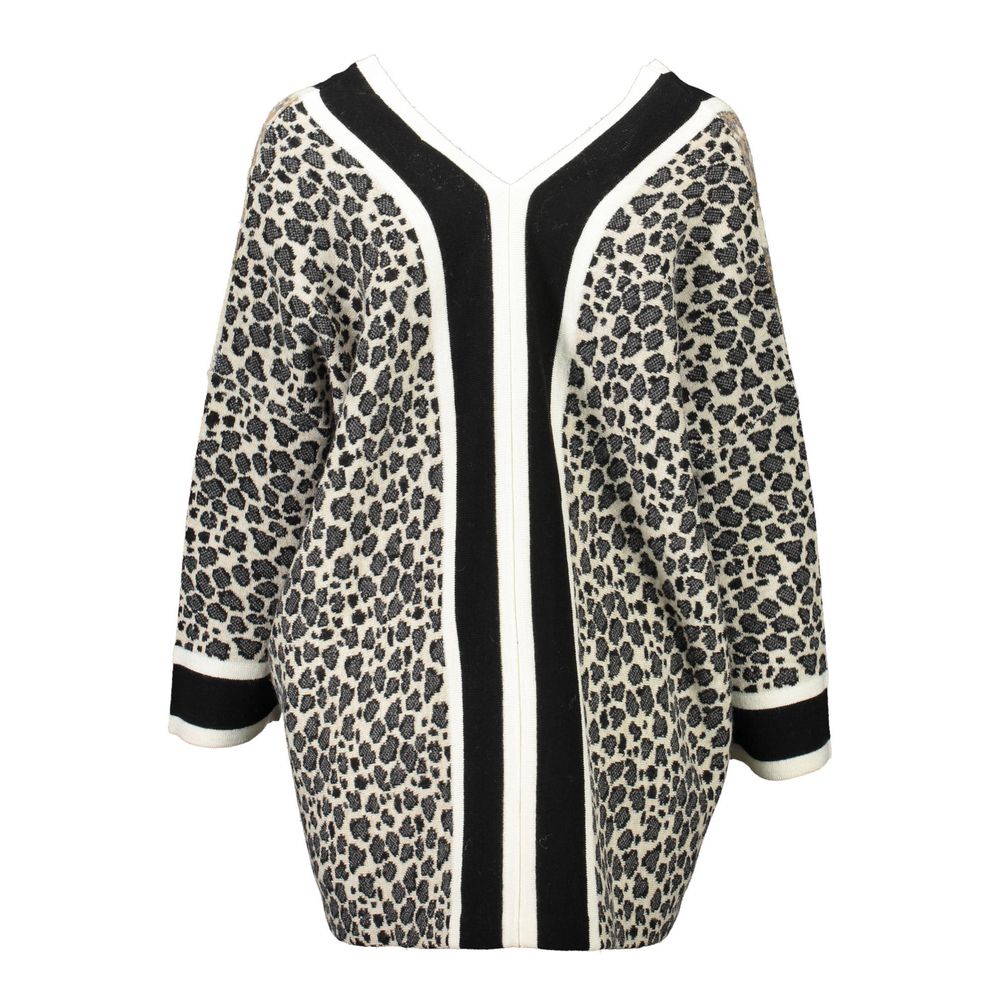 Beige Acrylic Women Sweater - ventzia