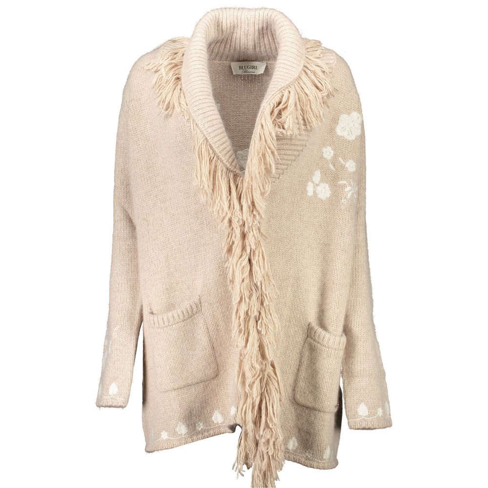 Beige Polyamide Women Cardigan - ventzia