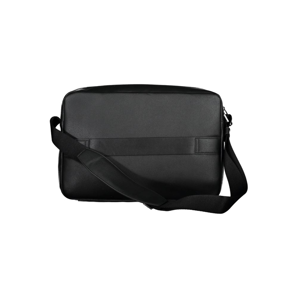 Nero Recycled Polyester Men Briefcase - ventzia