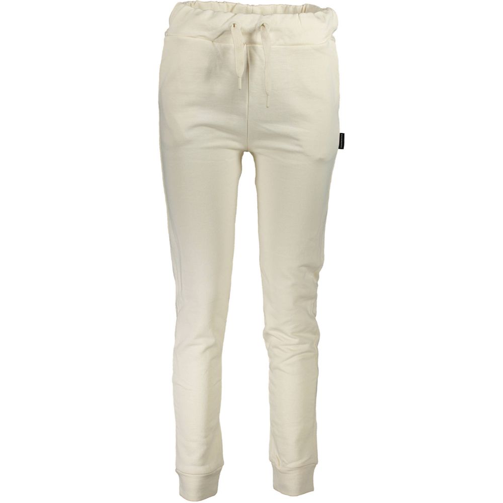 White Cotton Women's Sweatpant - ventzia