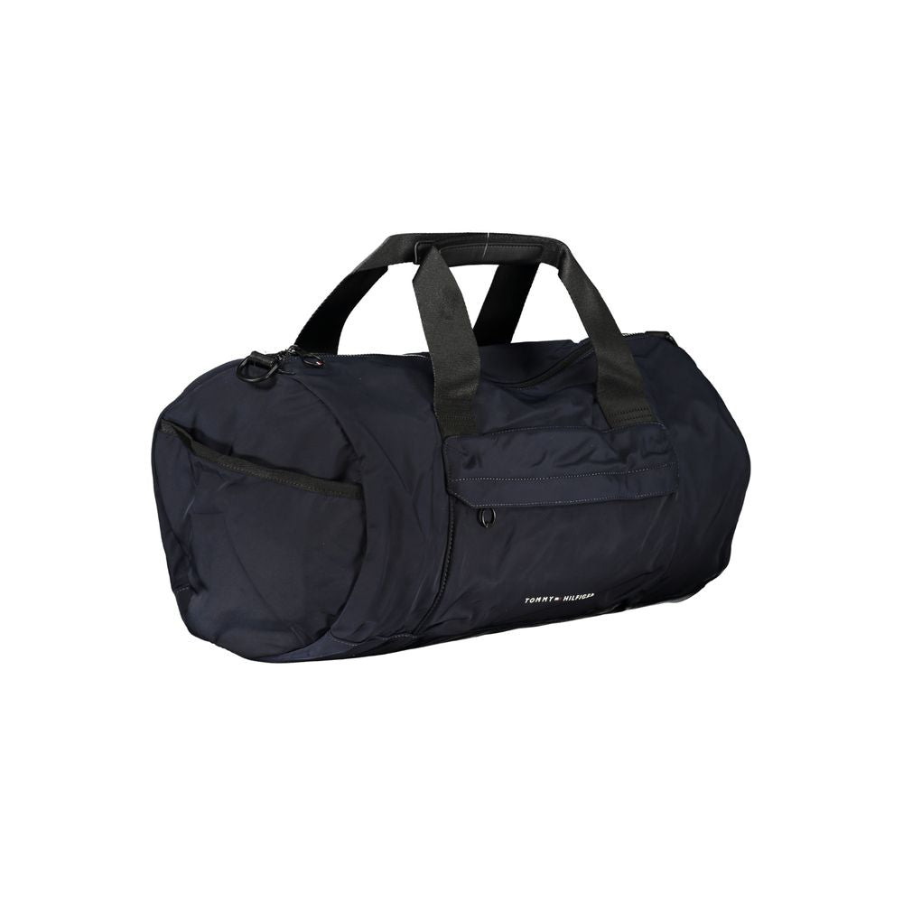 Blue Polyester Men's Bag with Adjustable Shoulder Strap - ventzia