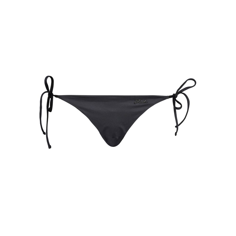 Black Polyamide Women's Swim Brief - ventzia