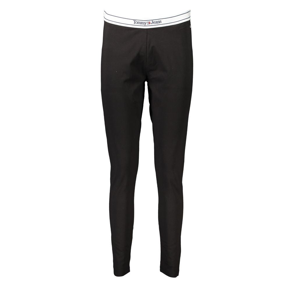 Black Cotton Women's Legging - ventzia