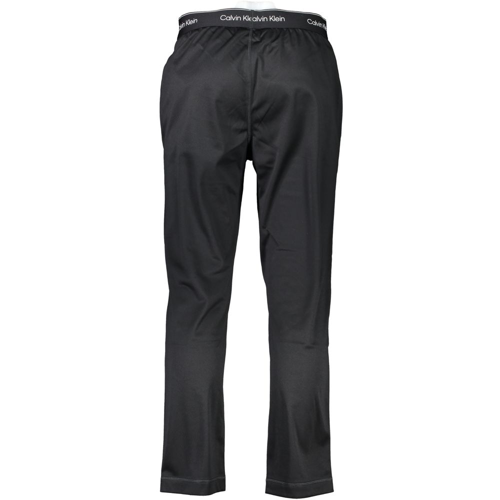 Black Polyester Men's Track Pant - ventzia