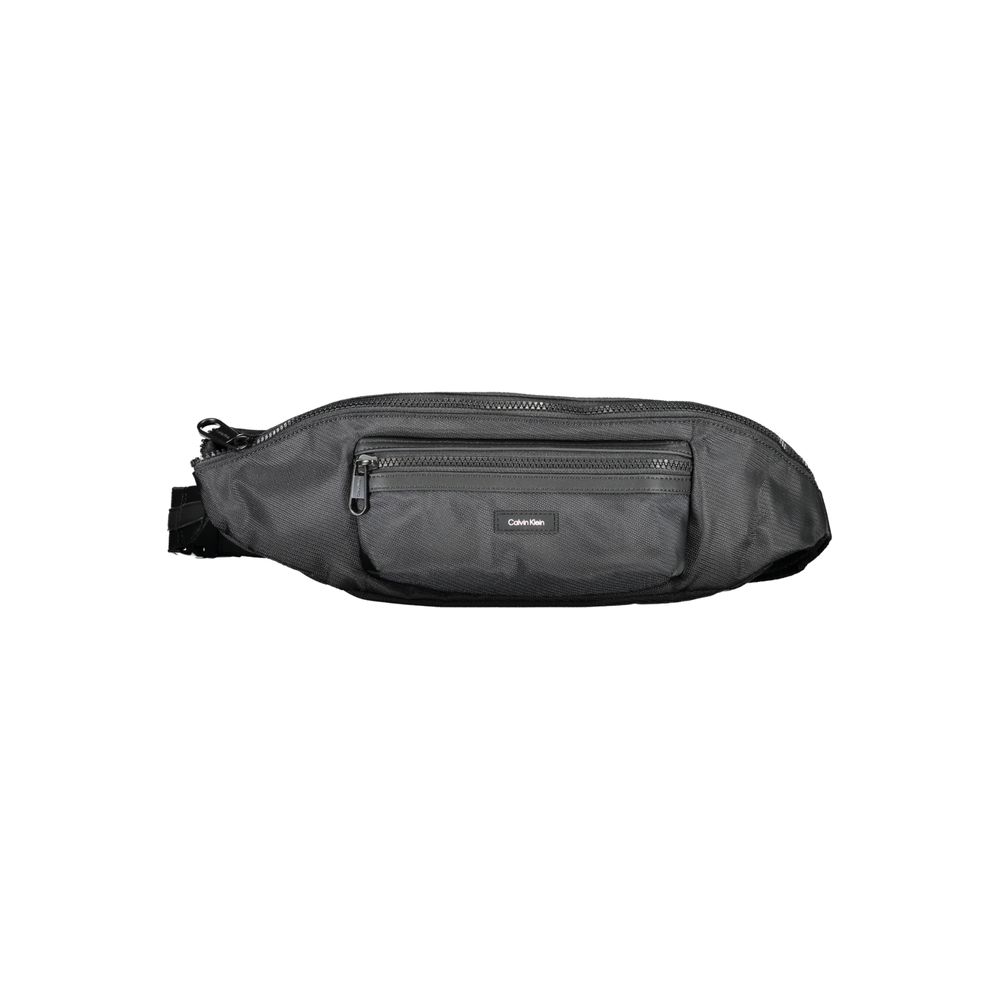 Black Polyester Men's Bag - ventzia