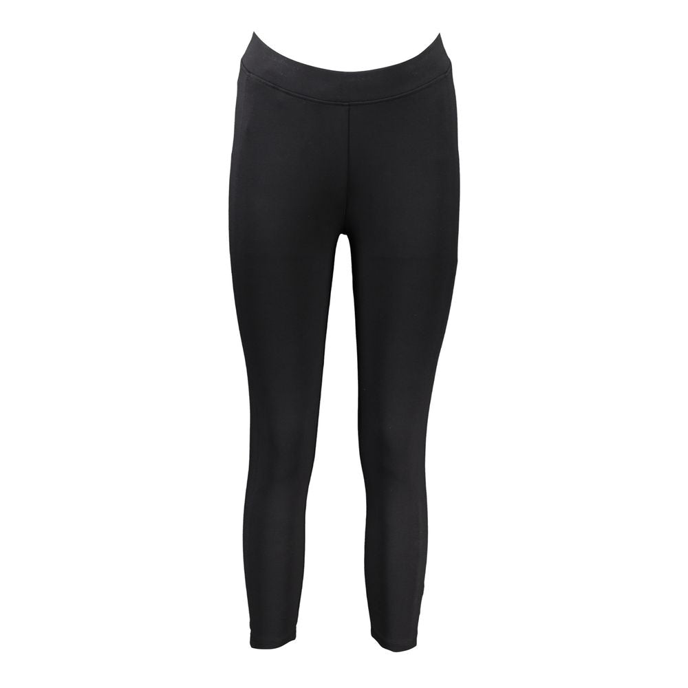 Black Polyester Women's Legging - ventzia