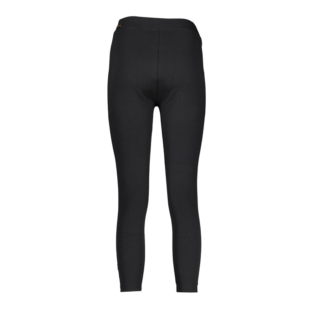 Black Polyester Women's Legging - ventzia