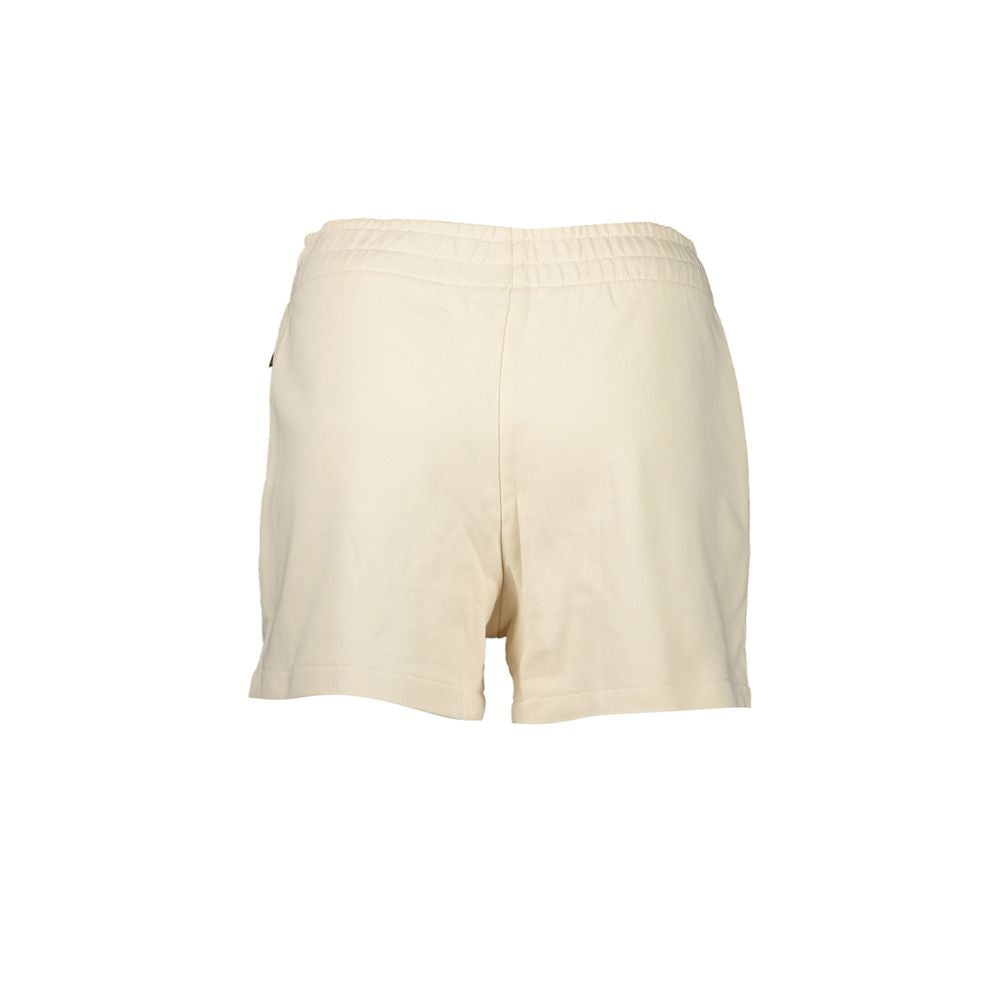 Beige Cotton Women Jogger Pant - ventzia