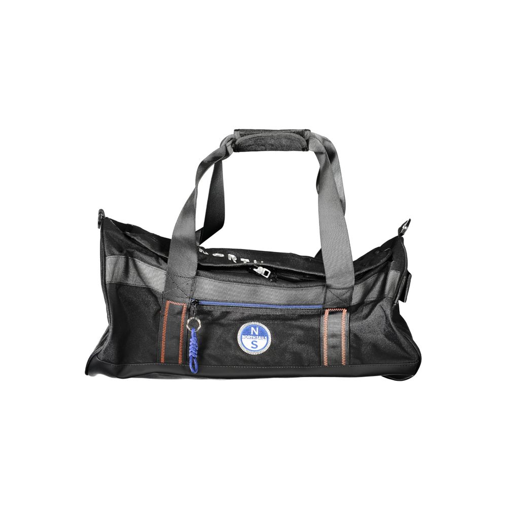 Black Polyester Men's Duffle Bag - ventzia