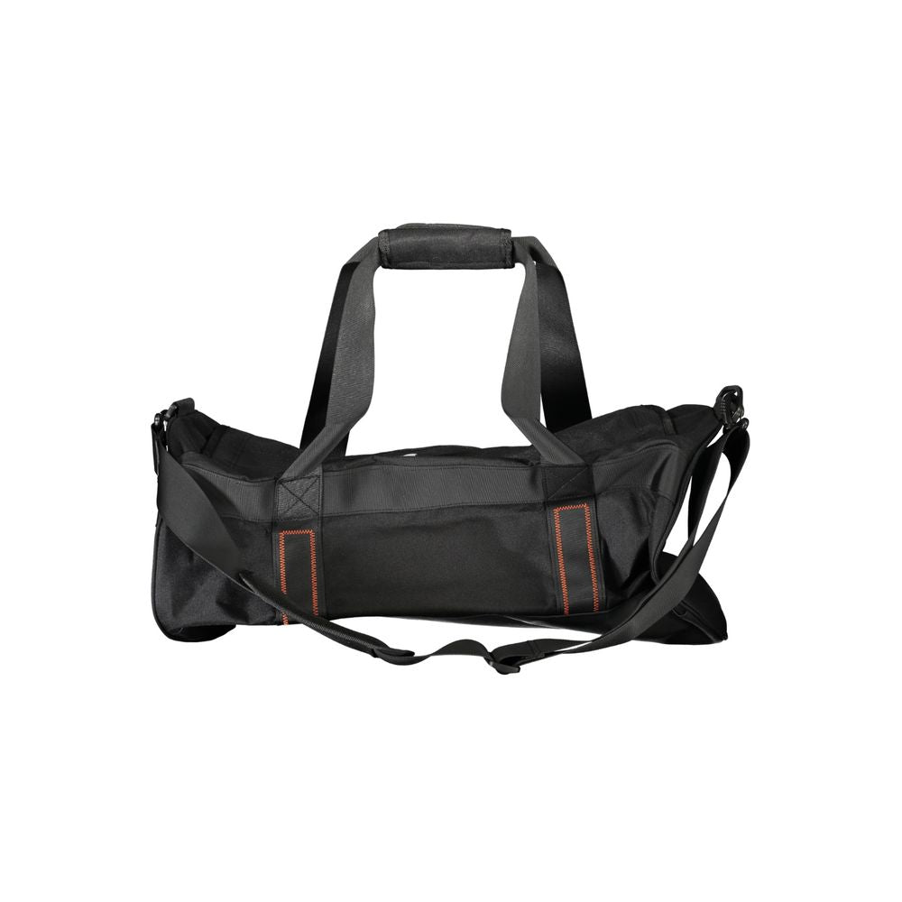 Black Polyester Men's Duffle Bag - ventzia