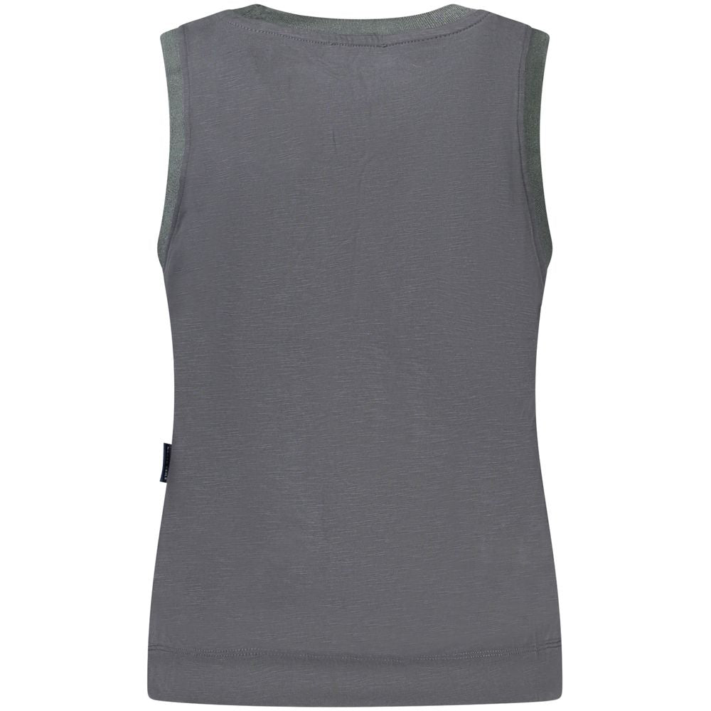 Black Modal Women Tank Top - ventzia