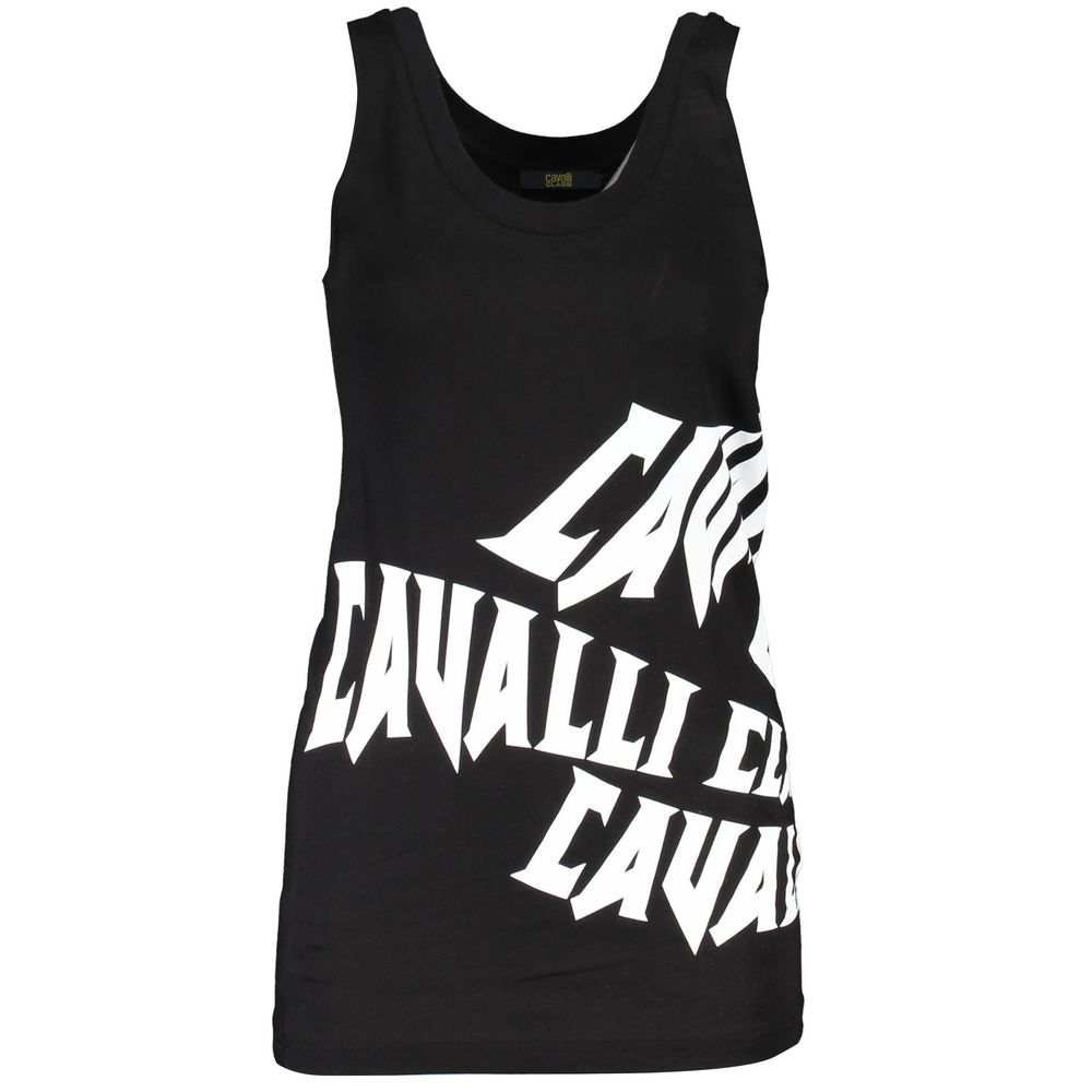 Black Cotton Women Tank Top - ventzia