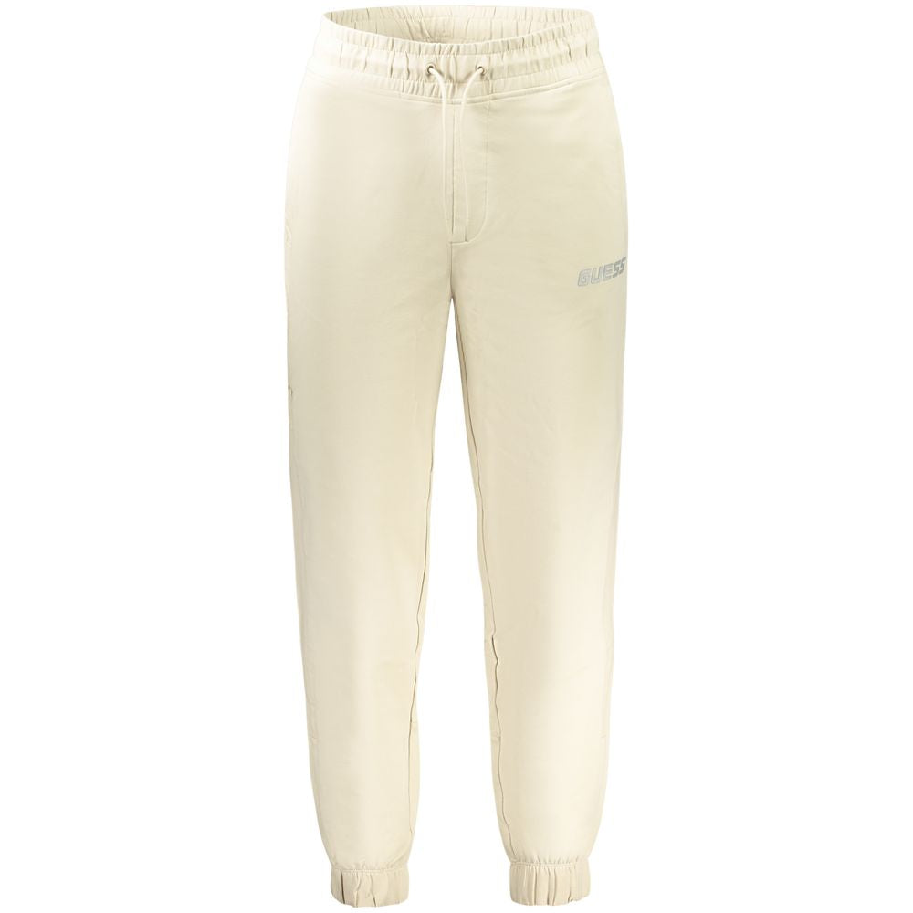 Beige Cotton Men's Sweatpant - ventzia