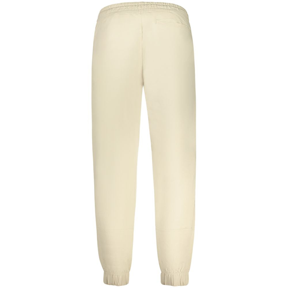 Beige Cotton Men's Sweatpant - ventzia