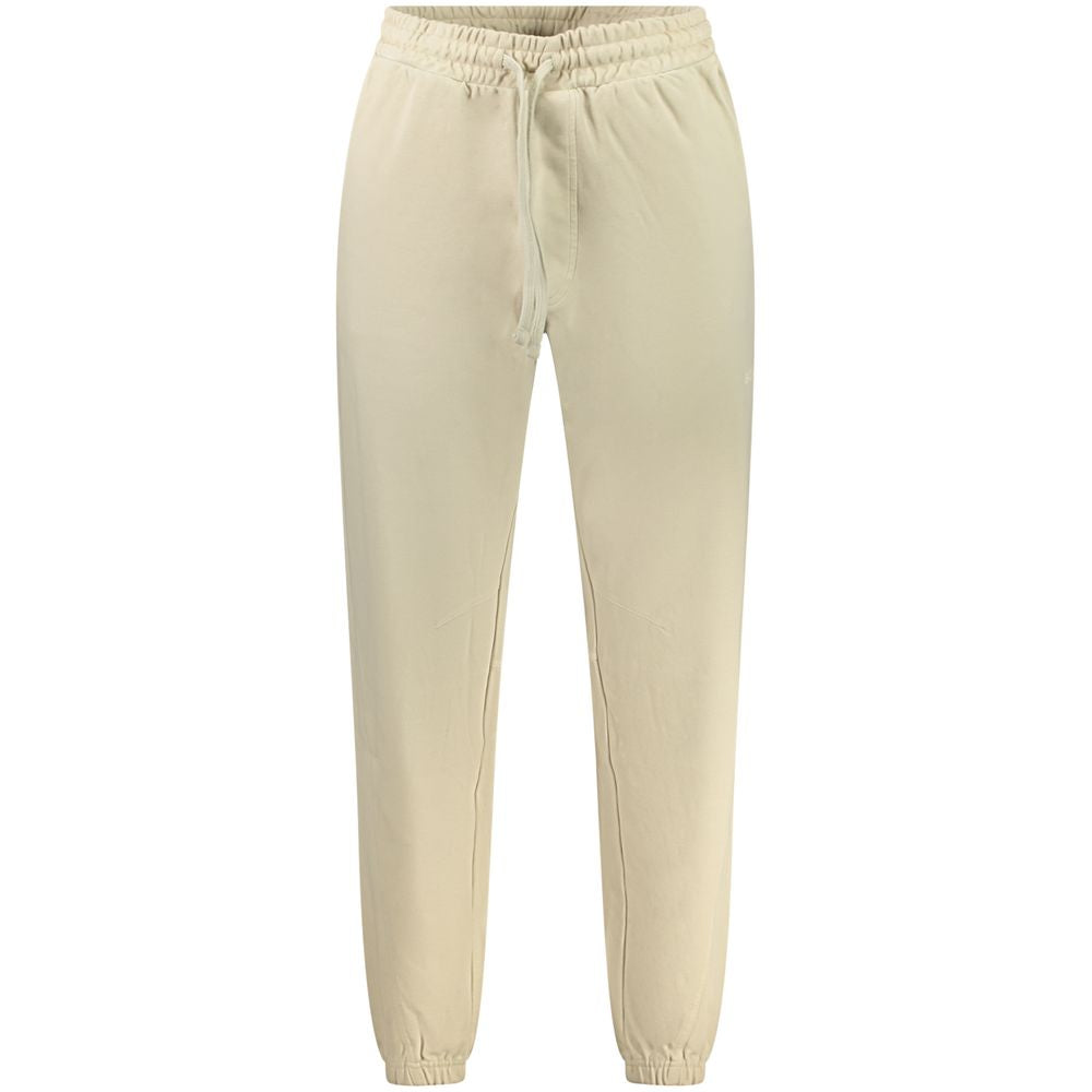 Beige Cotton Men's Sports Trouser - ventzia