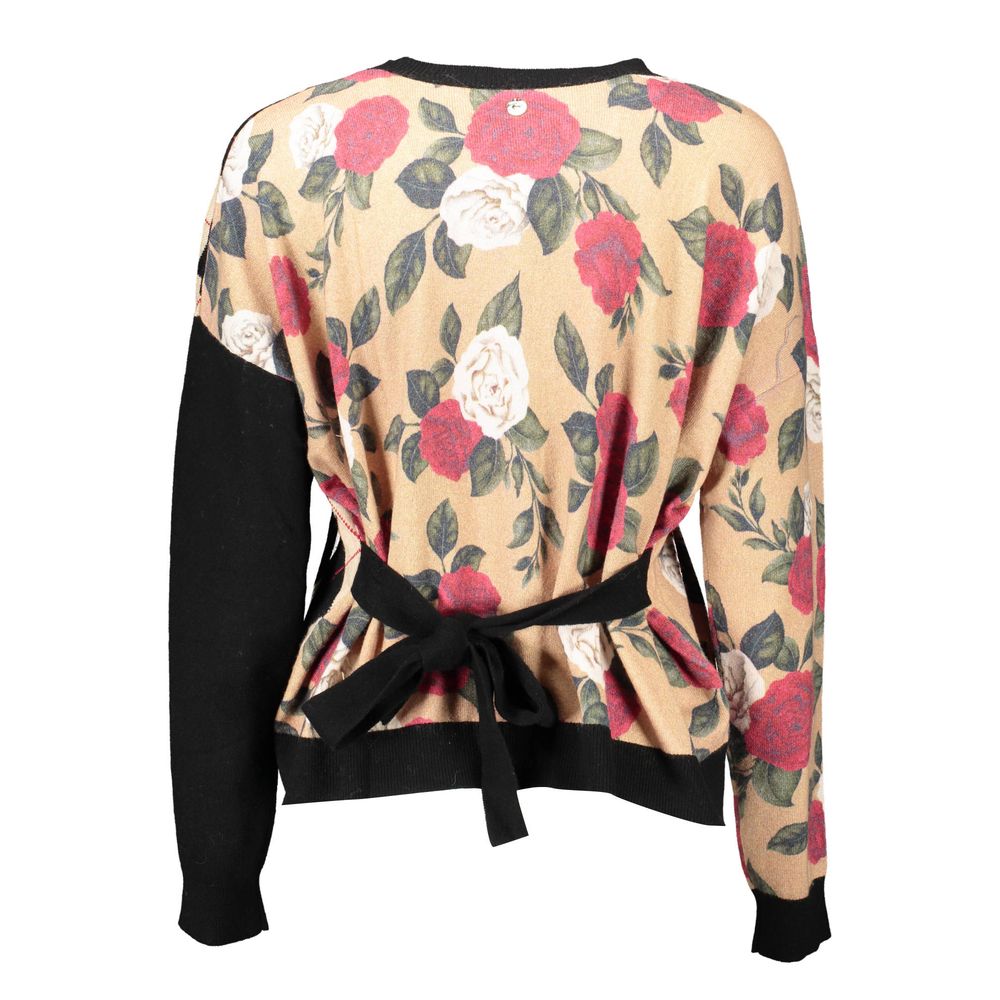 Beige Viscose Women Cardigan - ventzia