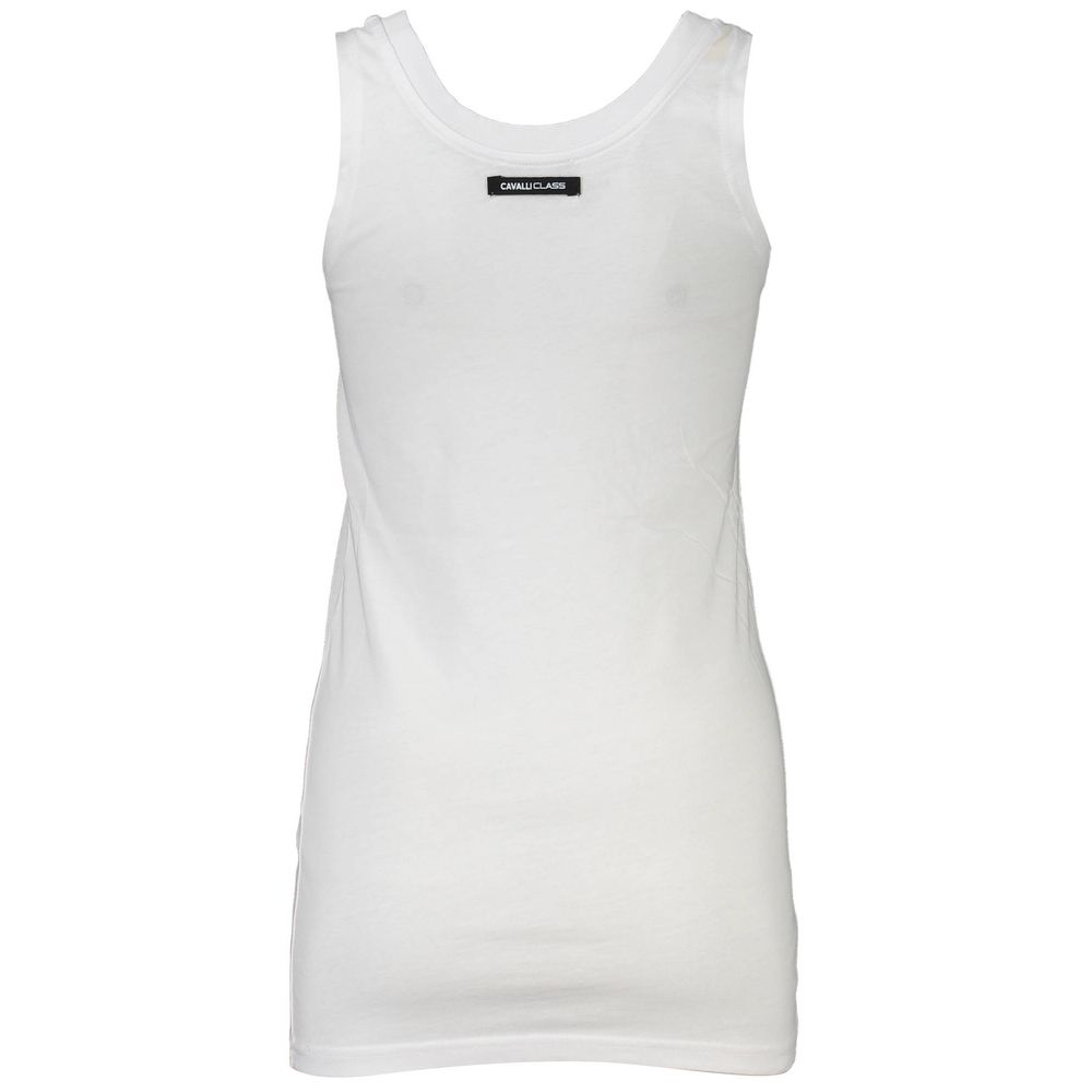 White Cotton Women Tank Top - ventzia