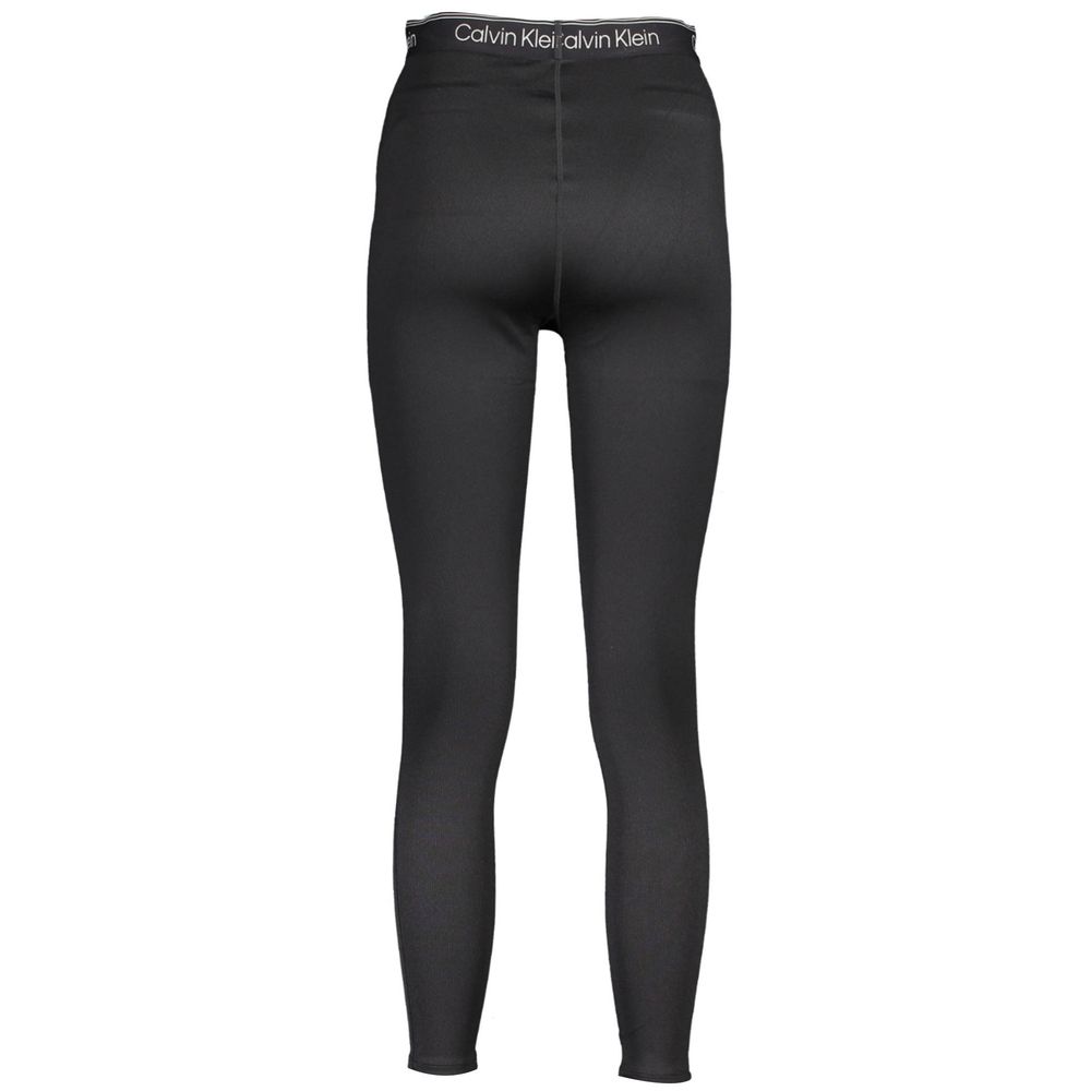 Black Polyester Women Legging - ventzia