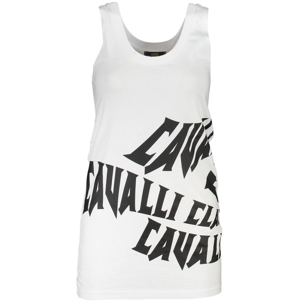 White Cotton Women Tank Top - ventzia