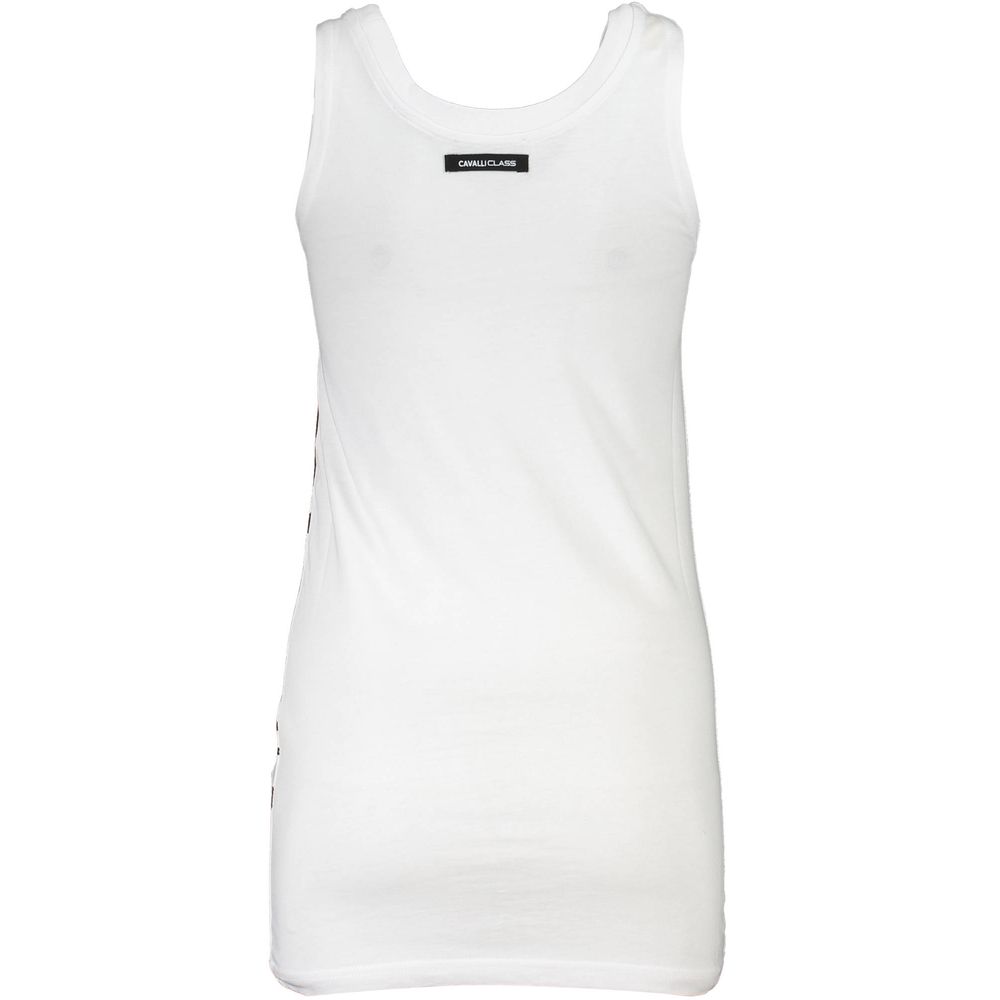 White Cotton Women Tank Top - ventzia
