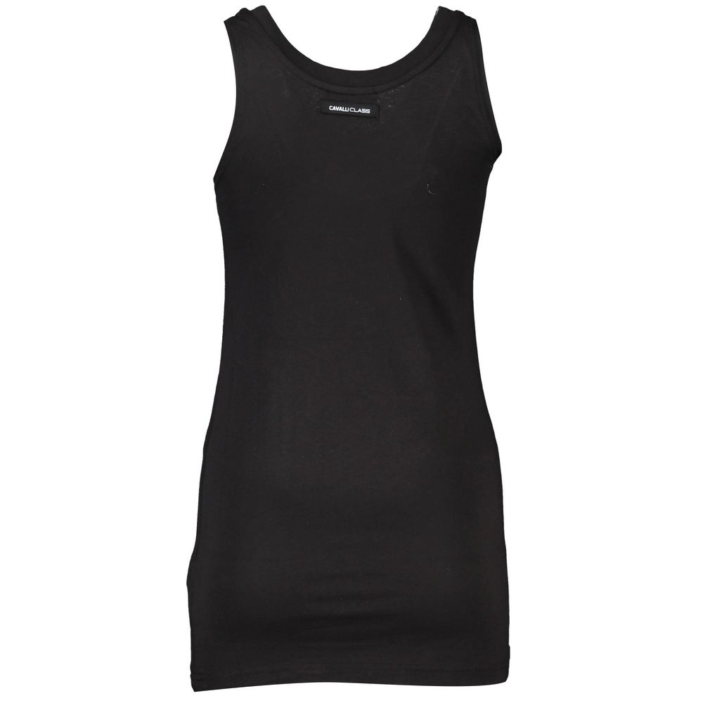 Black Cotton Women's Tank Top - ventzia