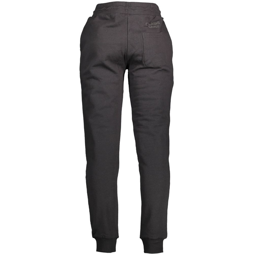 Black Cotton Men's Sweatpants - ventzia