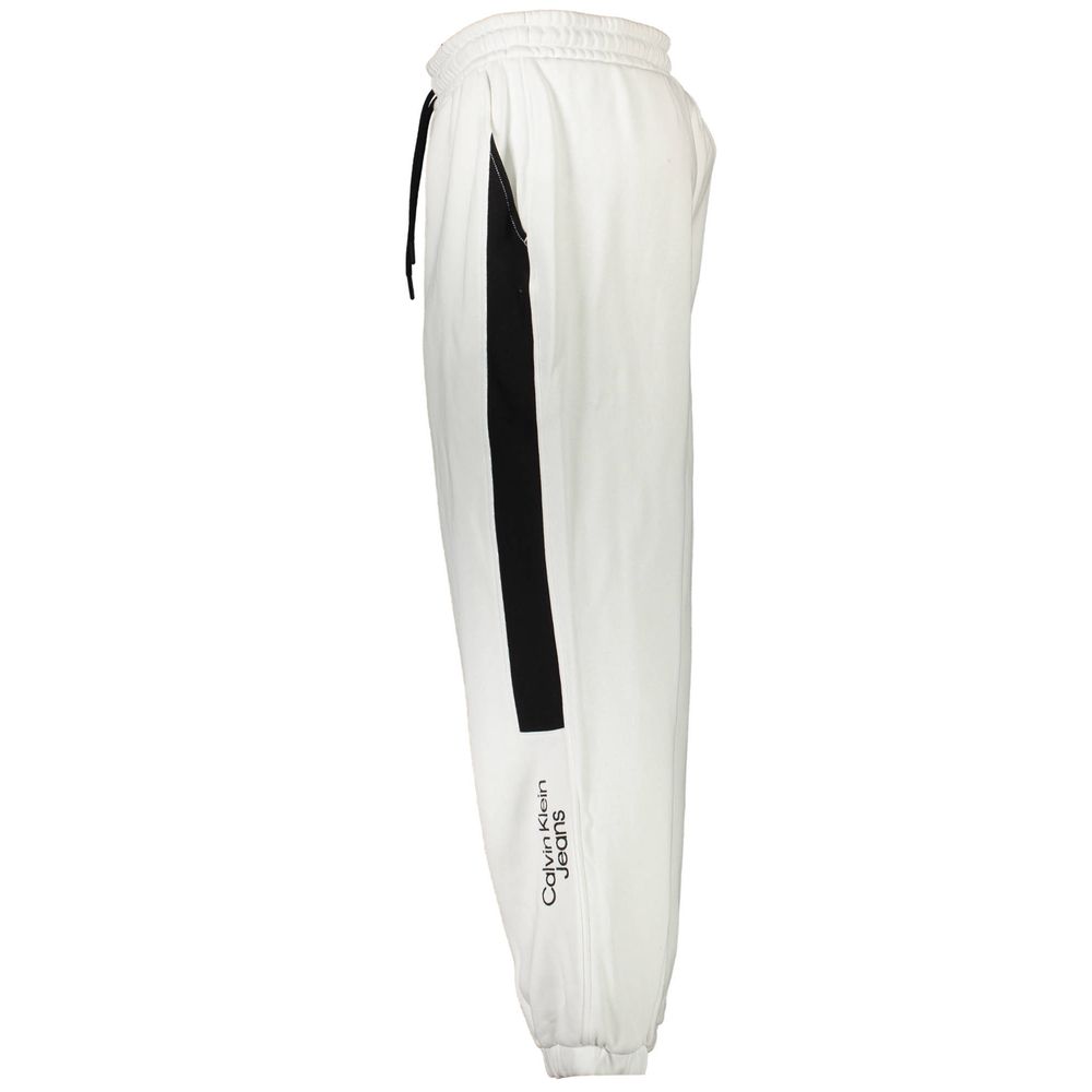 White Cotton Men's Sweatpant - ventzia