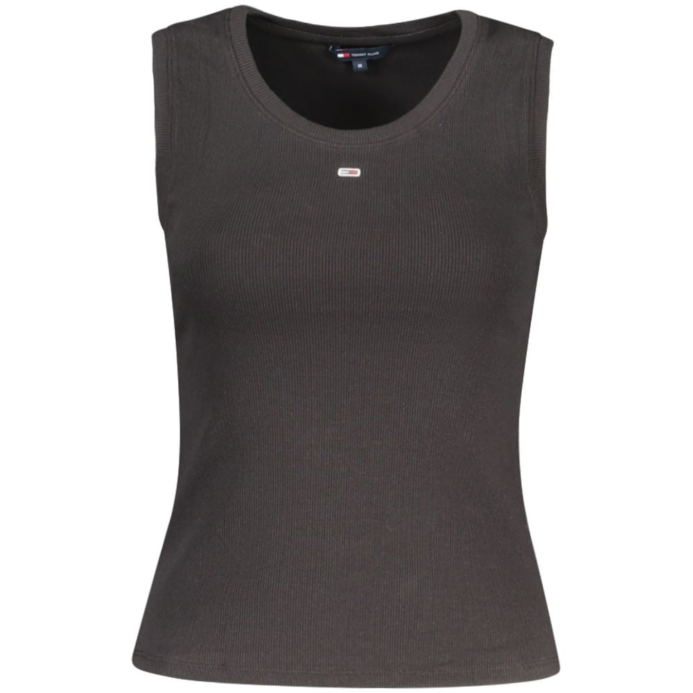 Black Cotton Women Tank Top - ventzia